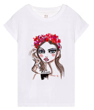 Load the image into the gallery viewer, Railin cotton T-shirt round neck short sleeve
