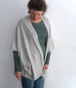 Les tricots de Léa Kaschmir Poncho Cardigan Gwenn