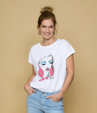 Load the image into the gallery viewer, Railin cotton T-shirt round neck short sleeve
