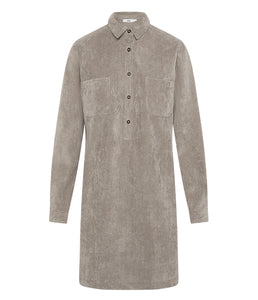 0039Italy Corduroy shirt dress Marisa