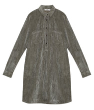 Load the image into the gallery viewer, 0039Italy Corduroy shirt dress Marisa
