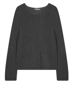 Esisto Baumwoll-Mix Pullover V-Ausschnitt Langarm