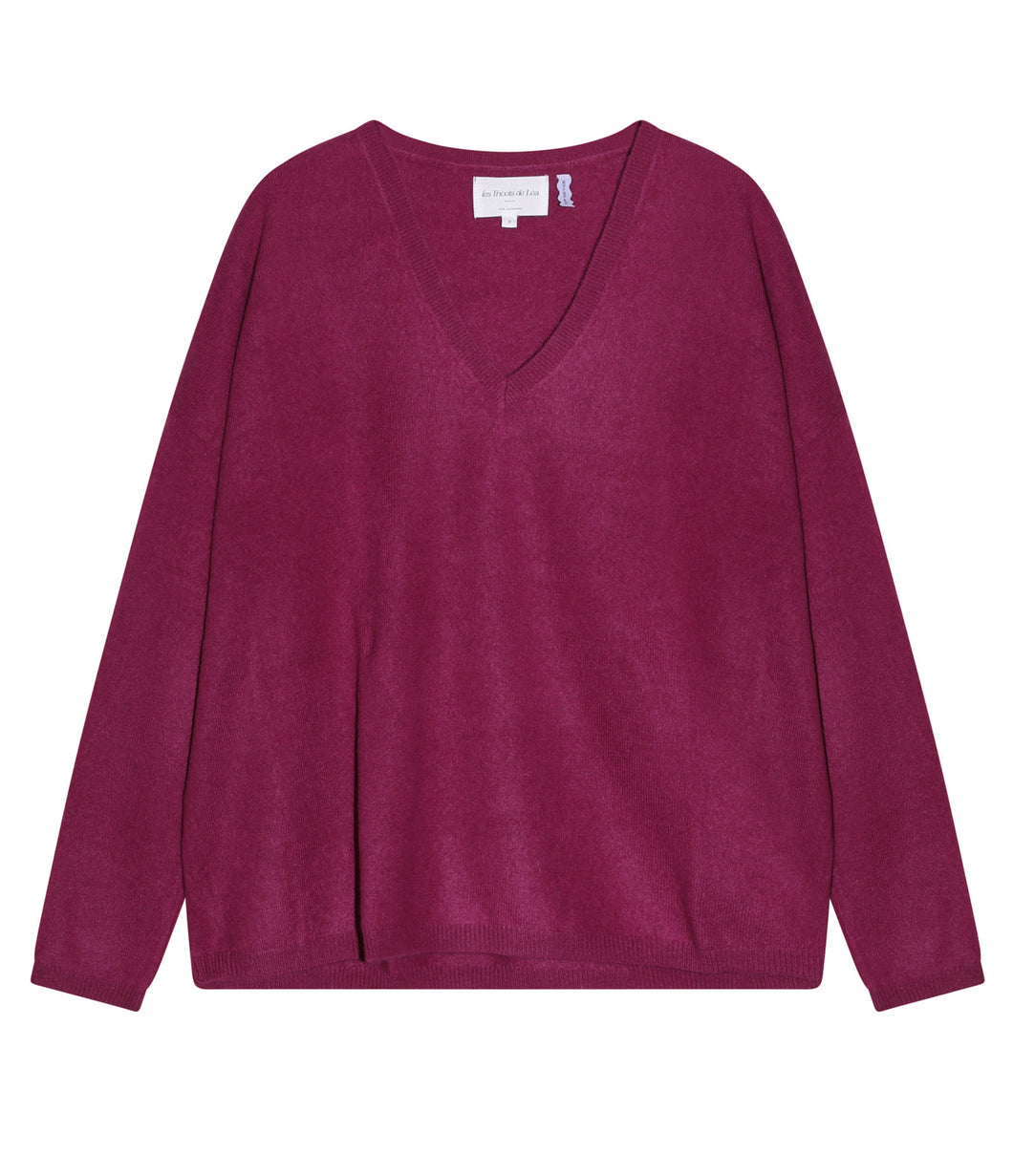 Les tricots de Léa Cashmere Sweater Monjako V-neck