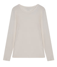 Load the image into the gallery viewer, Majestic Filatures cotton-cashmere shirt round neck long sleeve
