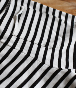 The Shirt Project organic cotton stripe sweat short